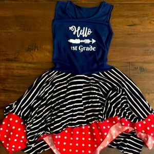Girls Back to school Dress size:6